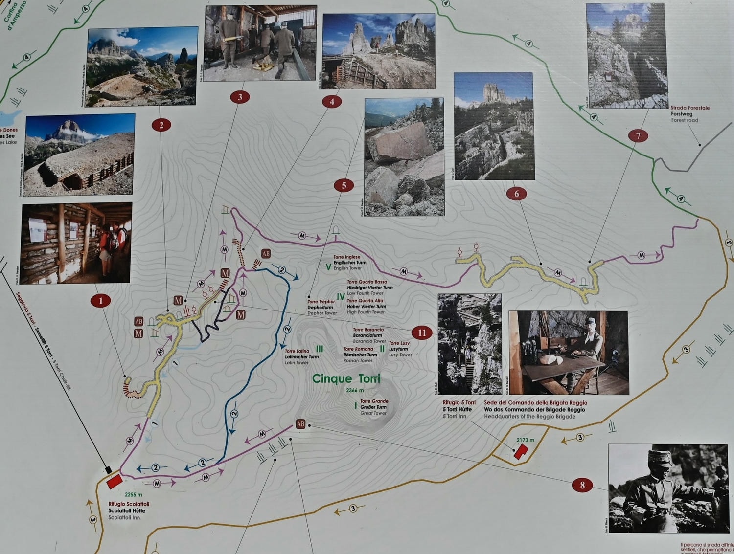義大利。多洛米蒂Dolomites,五塔山The Cinque Torri交通資訊、健行步道推薦,Cortina d’Ampezzo地標之一! - 第9張圖