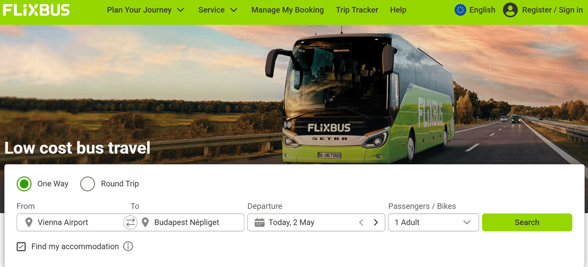 從維也納機場到布達佩斯|交通方式與 FlixBus 實際搭乘分享 - 第3張圖 從維也納機場到布達佩斯|交通方式與 FlixBus 實際搭乘分享
