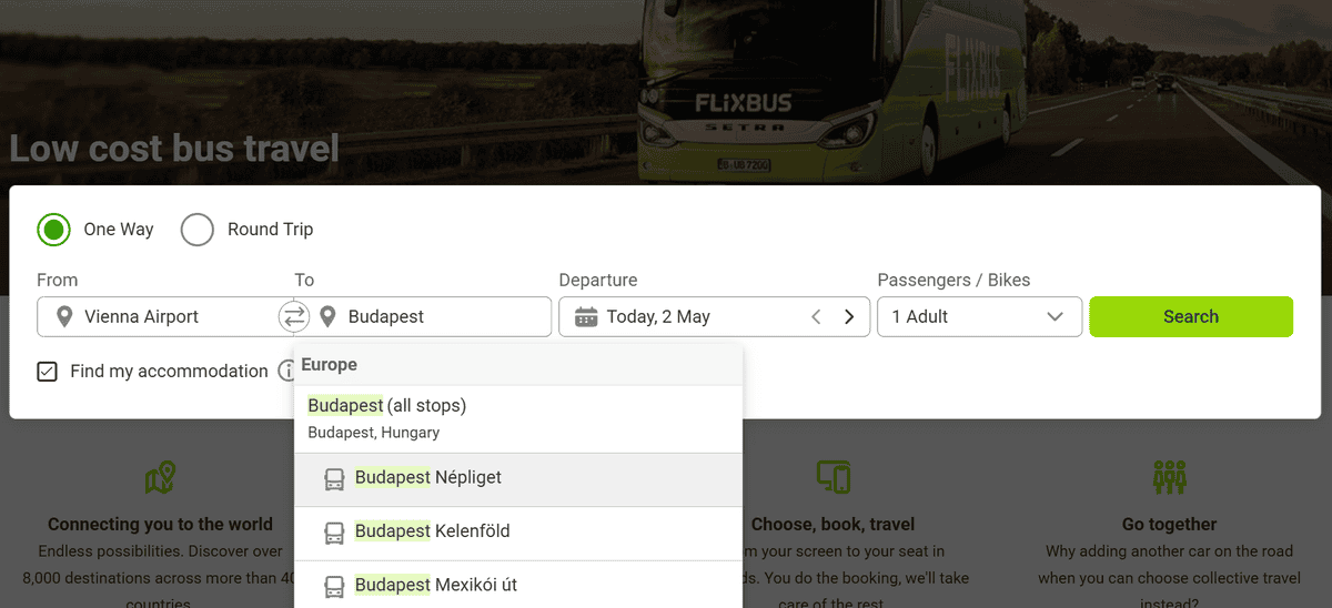 從維也納機場到布達佩斯|交通方式與 FlixBus 實際搭乘分享 - 第2張圖 從維也納機場到布達佩斯|交通方式與 FlixBus 實際搭乘分享